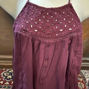 Cape Jub maroon tank top, Sz S, EUC